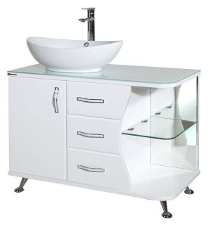 Тумба под раковину Bellezza Рио 90см левая белый 00000001447